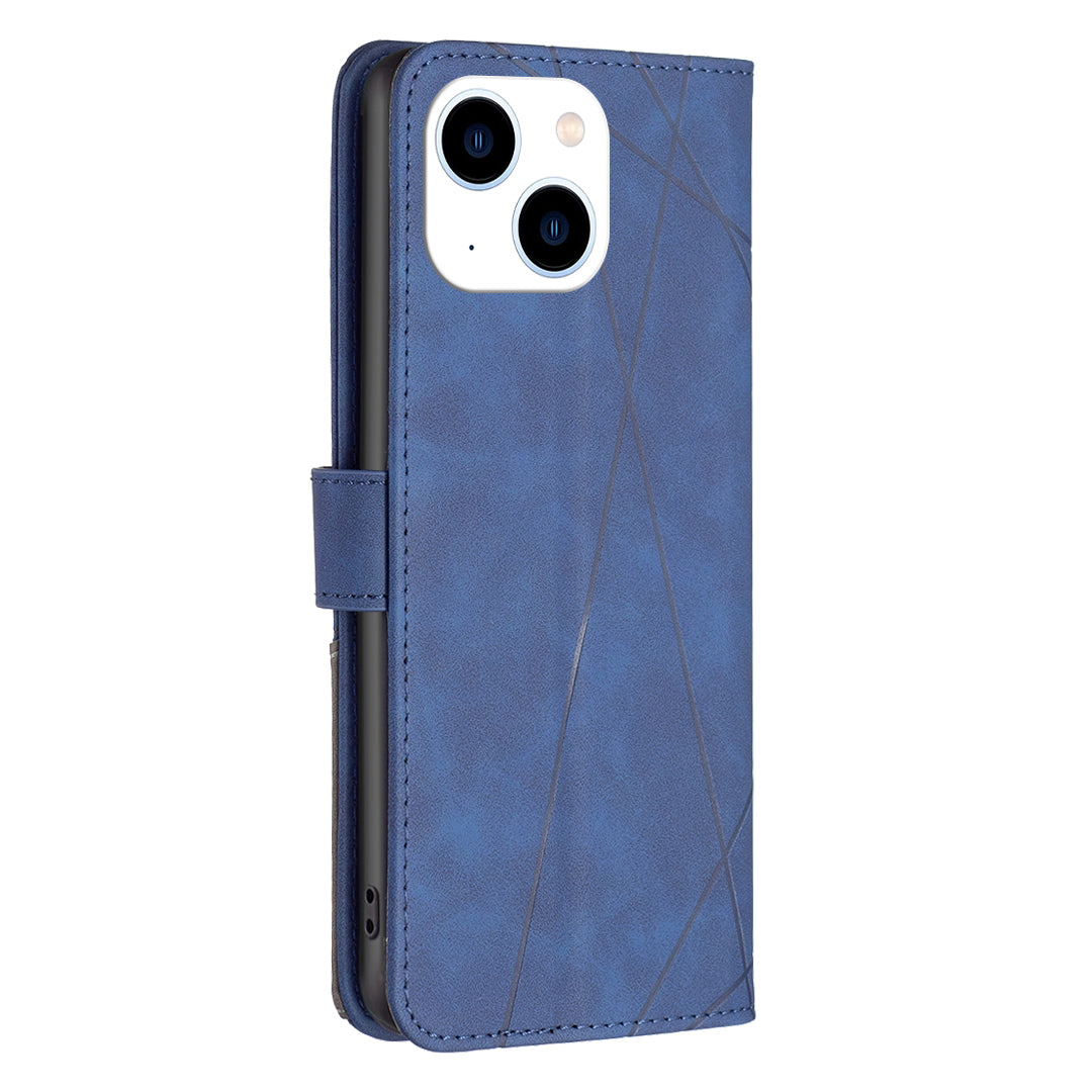 Binfen Color BF05 For iPhone 15 Imprinted Pattern Wallet Moblie Phone Case Stand PU Leather Cover - Blue Binfen Color BF05 For iPhone 15 Imprinted Pattern Wallet Moblie Phone Case Stand PU Leather Cover - Blue